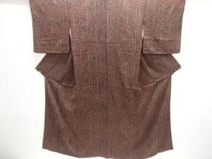 竹笹模様小紋着物